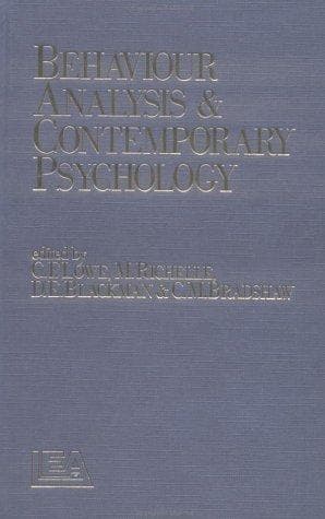 Tapa de Behaviour analysis and contemporary psychology