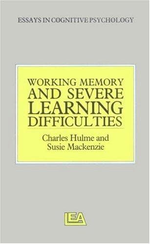 Tapa de Working memory and severe learning difficulties