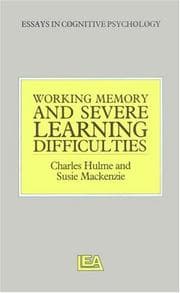 Tapa de Working memory and severe learning difficulties