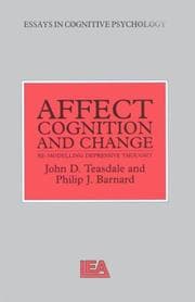 Tapa de Affect, Cognition And Change (Essays in Cognitive Psychology)