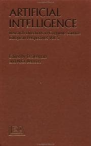 Tapa de Artificial Intelligence: Research Directions In Cognitive Science - European perspectives (Research Directions in Cognitive Science: European Perspectives)
