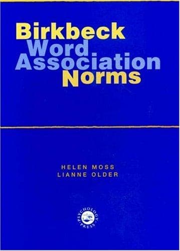Tapa de Birkbeck Word Association Norms