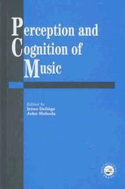 Tapa de Perception and cognition of music
