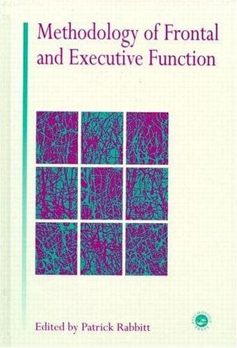 Tapa de Methodology of frontal and executive function