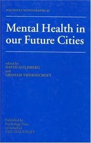 Tapa de Mental health in our future cities