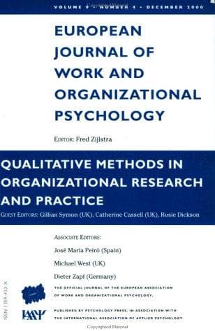 Tapa de Qualitative Methods in Organizational Research and Practice
