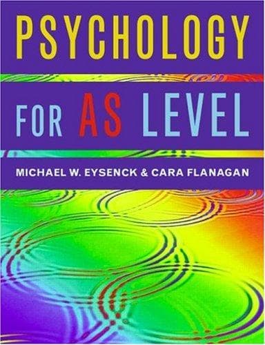 Tapa de Psychology for AS level
