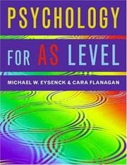 Tapa de Psychology for AS level