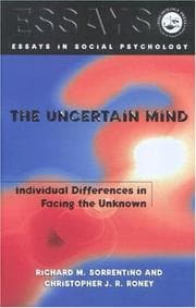Tapa de The uncertain mind