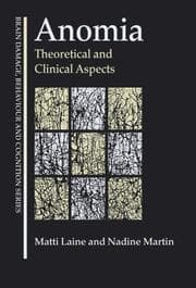 Tapa de ANOMIA: THEORETICAL AND CLINICAL ASPECTS