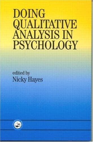 Tapa de Doing qualitative analysis in psychology