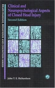 Tapa de Clinical and neuropsychological aspects of closed head injury