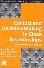 Tapa de Conflict and decision making in close relationships