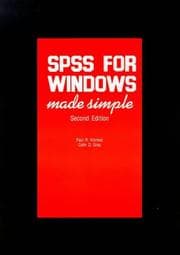 Tapa de SPSS for Windows made simple
