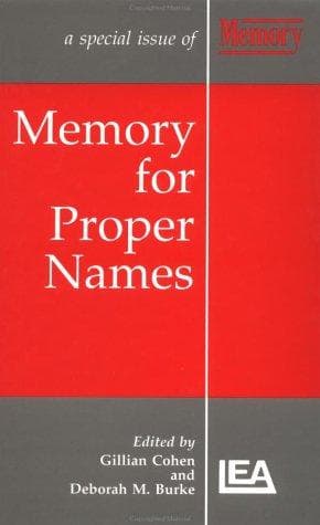 Tapa de Memory for proper names