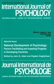 Tapa de National Development of Psychology