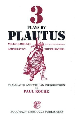 Tapa de 3 Plays by Plautus