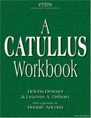 Tapa de A Catullus workbook