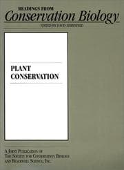Tapa de Plant conservation
