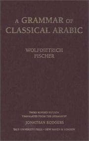 Tapa de A grammar of classical Arabic