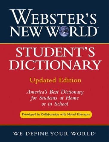 Tapa de Webster's New World student's dictionary