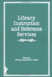 Tapa de Library instruction and reference services