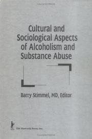 Tapa de Cultural and sociological aspects of alcoholism and substance abuse