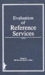 Tapa de Evaluation of reference services
