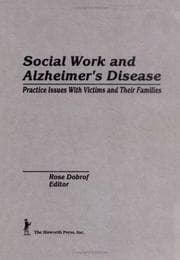 Tapa de Social Work and Alzheimer's Disease