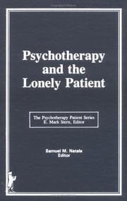 Tapa de Psychotherapy and the lonely patient