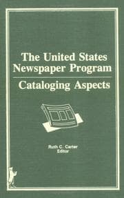 Tapa de United States Newspaper Program Cataloging Aspects