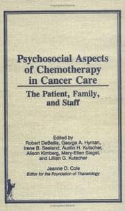 Tapa de Psychosocial aspects of chemotherapy in cancer care