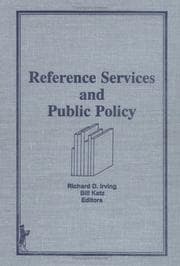 Tapa de Reference services and public policy