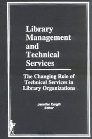 Tapa de Library Management and Technical Services