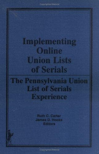 Tapa de Implementing online union lists of serials