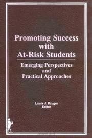 Tapa de Promoting success with at-risk students