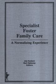 Tapa de Specialist foster family care