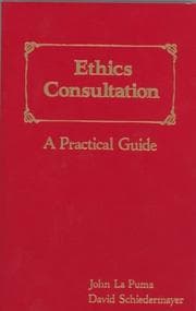Tapa de Ethics consultation