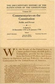 Tapa de Commentaries on the Constitution