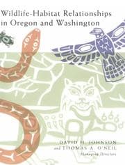 Tapa de Wildlife-habitat relationships in Oregon and Washington