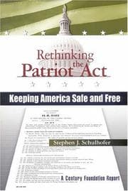 Tapa de Rethinking the Patriot Act