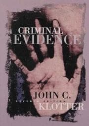 Tapa de Criminal evidence