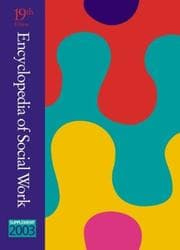 Tapa de Encyclopedia of Social Work 2003 Supplement (Encyclopedia of Social Work) (Encyclopedia of Social Work)
