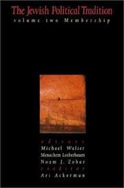 Tapa de The Jewish political tradition ; v. 2