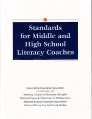 Tapa de Standards for middle and high school literacy coaches