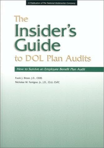 Tapa de The insider's guide to DOL plan audits