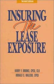 Tapa de Insuring the Lease Exposure: Personal Property Lease Exposures