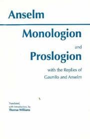 Tapa de Monologion and Proslogion With the Replies of Gaunilo and Anselm