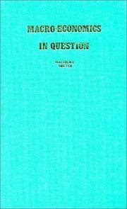 Tapa de Macro-economics in question