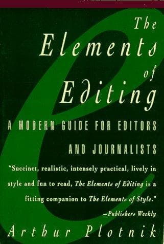 Tapa de The Elements of Editing
